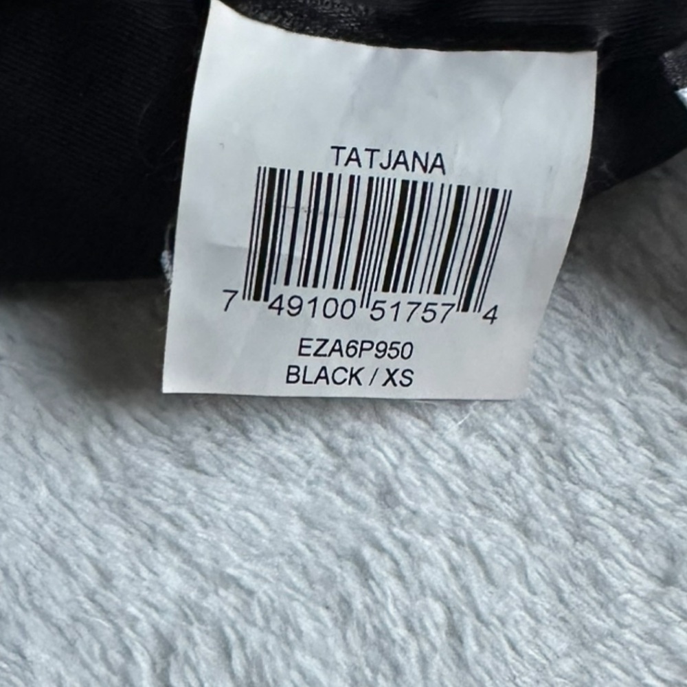 BCBG Max Azria Black Mini Dress, Size Small, Front Ruffle - Picture 4 of 5